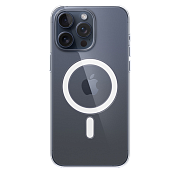 Чехол Apple Clear Case с MagSafe для iPhone 15 Pro, силикон, прозрачный AСS-15P