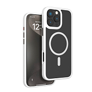 Чехол Levelo Matte Solo с MagSafe для iPhone 16 Pro, белый LVMS16P-WH