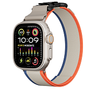 Ремешок Levelo Rove Nylon для Apple Watch 46/49 мм, бежевый LVRN49-WHOG