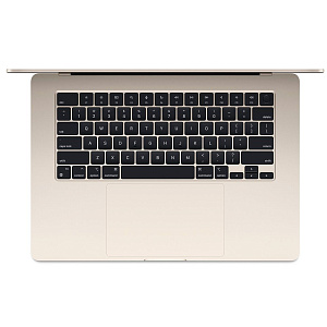 Ноутбук Apple MacBook Air 15" 2025, M4 10-CPU/10-GPU, RAM 16 ГБ, SSD 256 ГБ, сияющая звезда|starlight, Для других стран MAM4-45