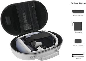 Чехол Blupebble Pebble для Meta Quest 3, серый BLBPMQ3