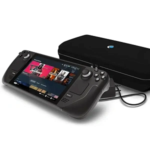 Игровая приставка Valve Steam Deck OLED 512 ГБ SSD, без игр, черный, Европа, Б/У STEAM-6BU