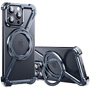 Чехол-бампер Oatsbasf Z c MagSafe 360 для iPhone 16 Pro, серый OZ16P-SG