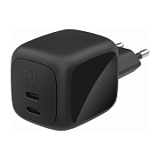 Сетевое зарядное устройство Belkin BoostCharge Pro Dual USB-C, 67 Вт, черный WCH020kqBK