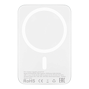 Внешний аккумулятор uBear Flow c MagSafe, 10000 мАч, 12 Вт, белый PB11WH10000-PDM