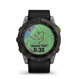 Умные часы Garmin Enduro 2 Sapphire Solar Carbon Gray DLC Titanium with Ultrafit Band, black, Б/У 010-02754-01-BU