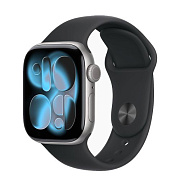 Apple Watch S11 42mm Space Gray Sport Band Black M/L AW11-67