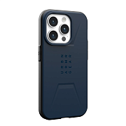 Чехол UAG Civilian с MagSafe для iPhone 15 Pro, синий UCV15P
