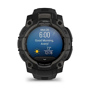 Спортивные часы Garmin Instinct 3 Amoled 45 мм Black with Black Band 010-02936-00