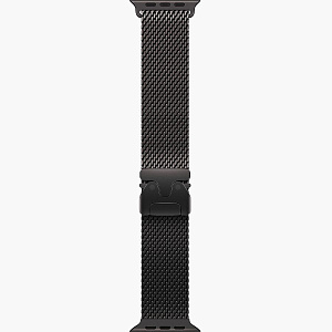 Apple Watch Ultra 3 49mm Black Titanium Case Milanese Loop Black S AWUB3-49S