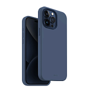 Чехол Uniq Lino Hue с MagSafe для iPhone 15 Pro, синий ULHS-IP15P