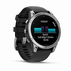 Смарт-часы Garmin Fenix E AMOLED Slate Gray with Black Silicone Band 010-03025-01